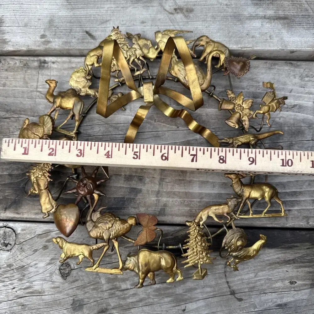 Antique Vtg Dresden Petite Choses Brass 11